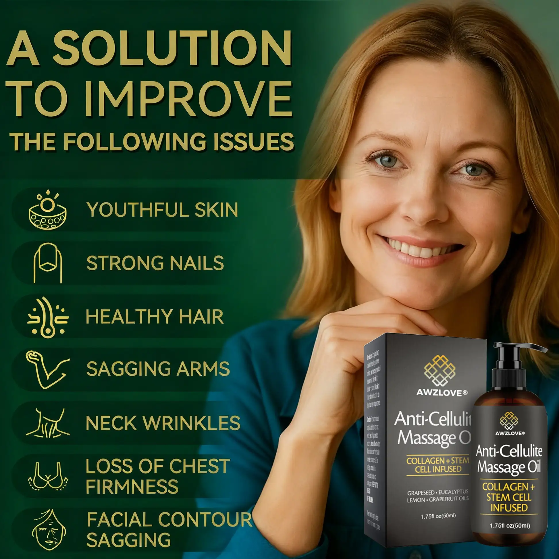 Luxurious Collagen & Stem Cell Anti-Cellulite Massage Oil - Image 2