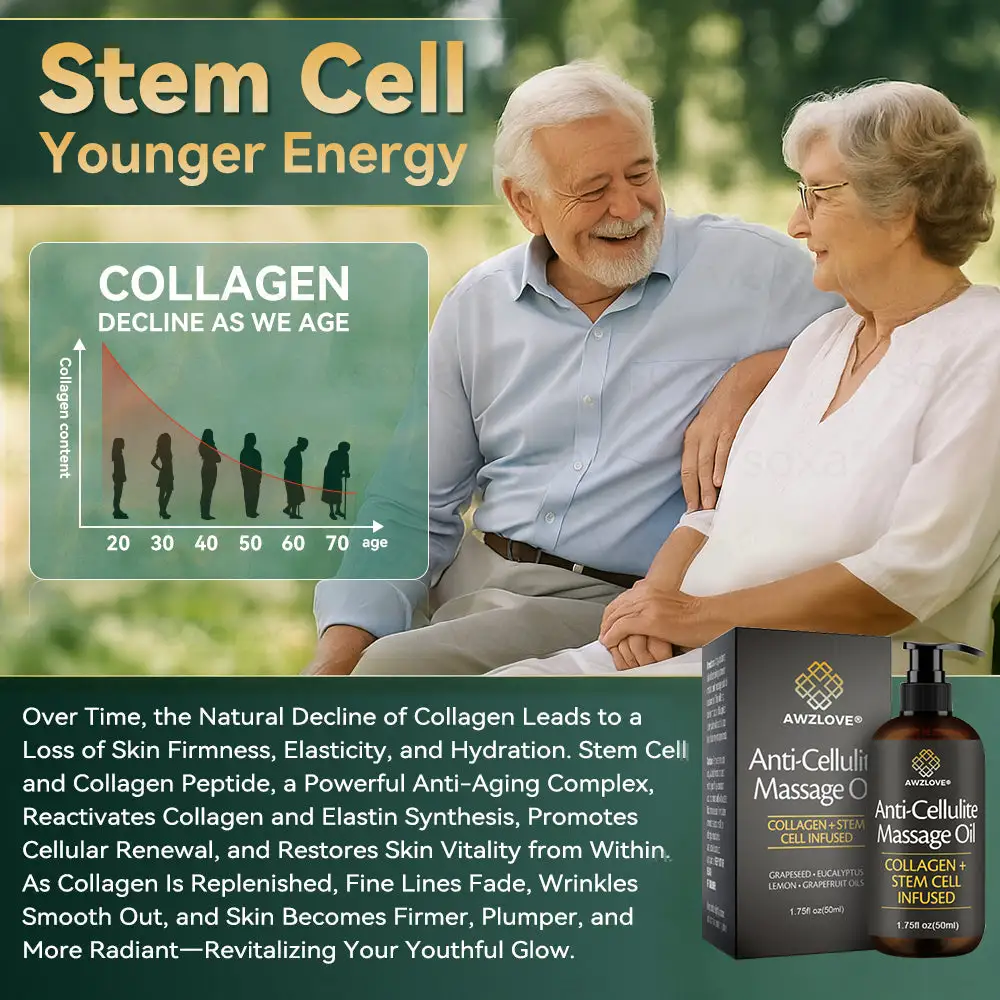 Luxurious Collagen & Stem Cell Anti-Cellulite Massage Oil - Image 8