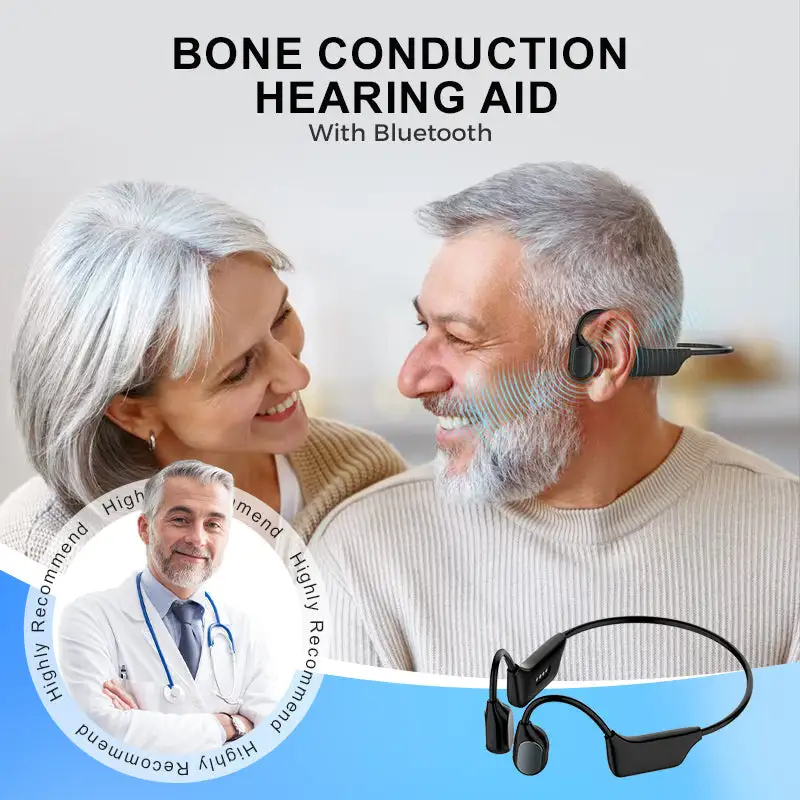 SEAGRIL Bone Conduction Smart Hearing Aid Bluetooth Earphones - Image 2