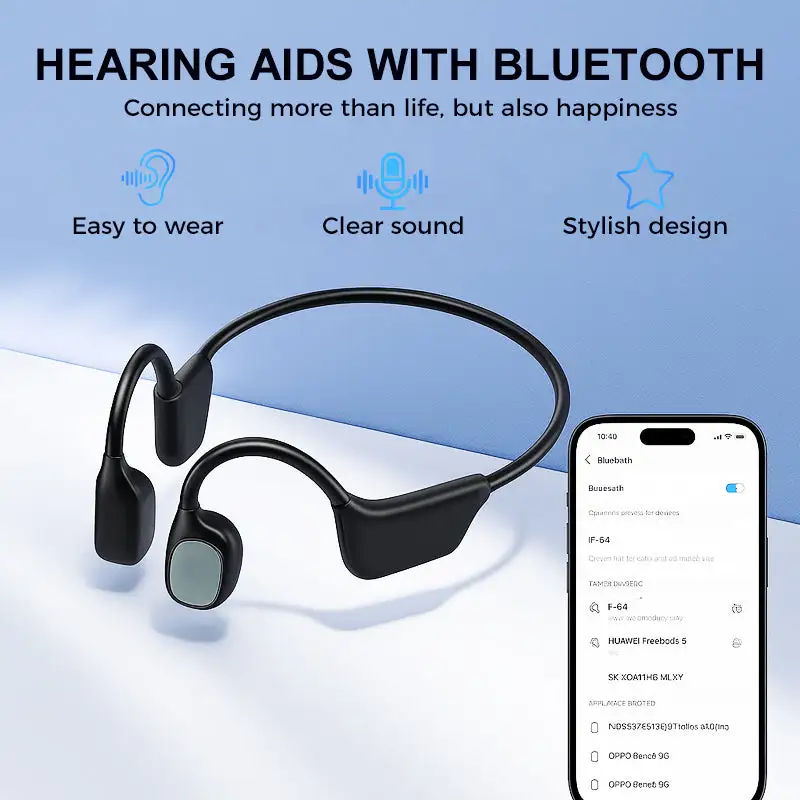 SEAGRIL Bone Conduction Smart Hearing Aid Bluetooth Earphones - Image 4