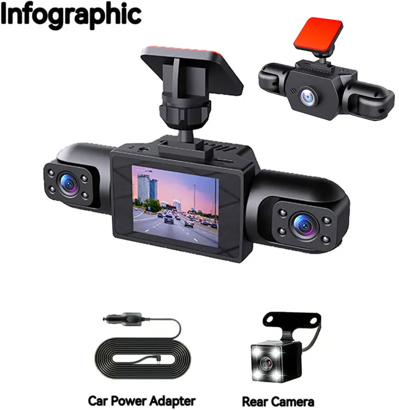 Bqyoom Full View Car Dashcam System (Buy More Save More)