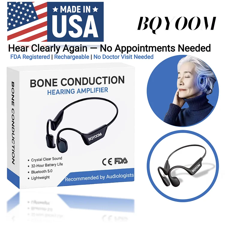 Bqyoom X1 Hear the Joy Again Smart Bone Conduction Hearing Headphones