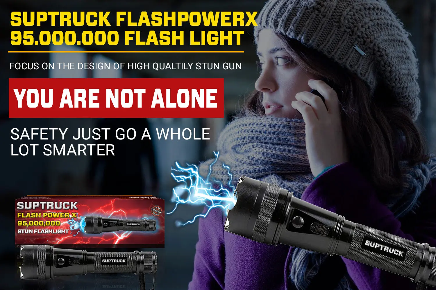 Flash Power X95 Hi-Tech Flashlight Defend with Max Power - Image 2