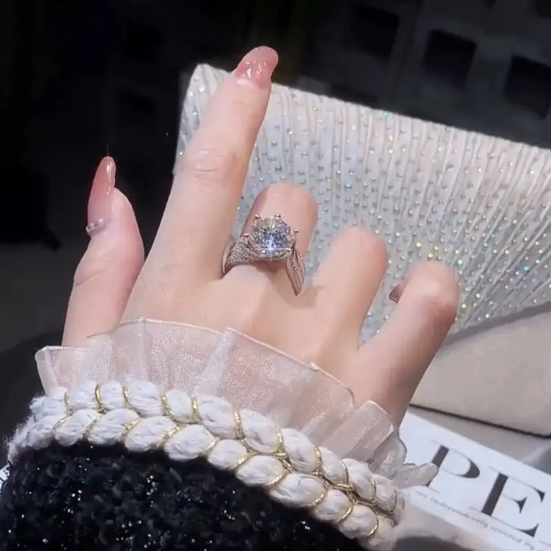 Magnetology Moissanite Diamond RingLAST DAY SALE - 80 OFF - Image 4