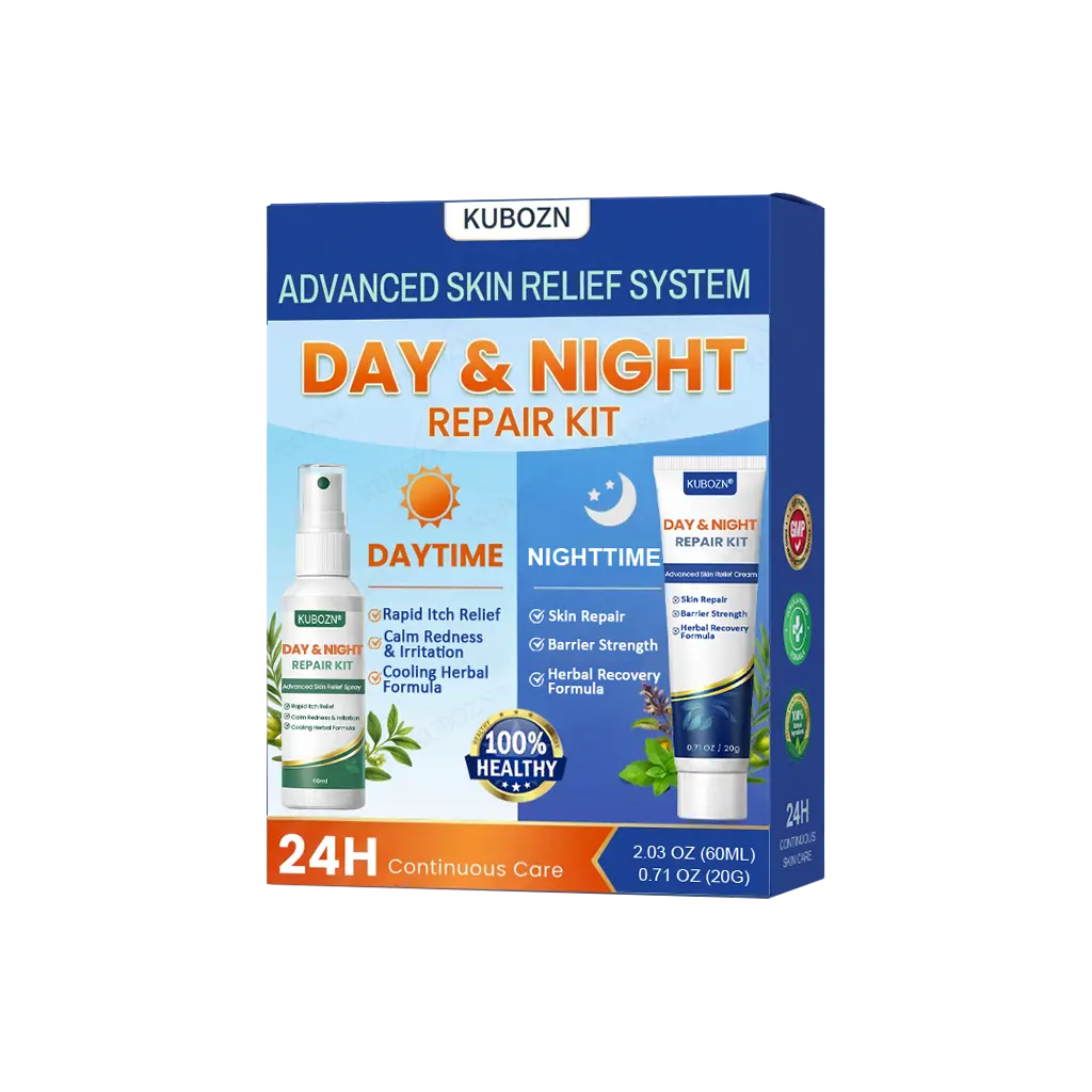 Eczema Day & Night Repair System - 100% Steroid-Free Relief Duo for Intense Itch, Redness & Broken Skin - Image 8