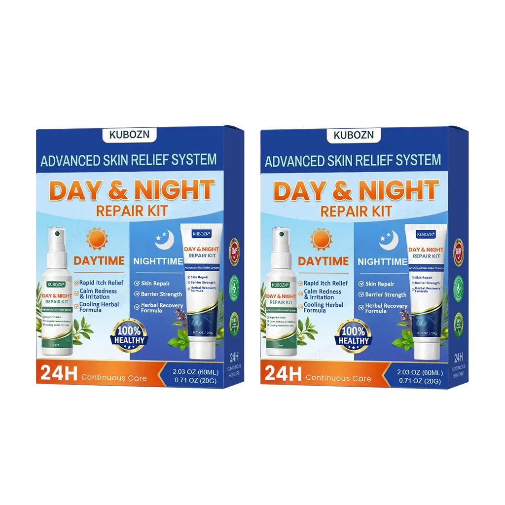 Eczema Day & Night Repair System - 100% Steroid-Free Relief Duo for Intense Itch, Redness & Broken Skin - Image 9