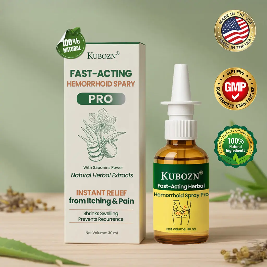 Fast-Acting Herbal Hemorrhoid Spray Pro Stops Bleeding Instantly Targets Internal/External Piles