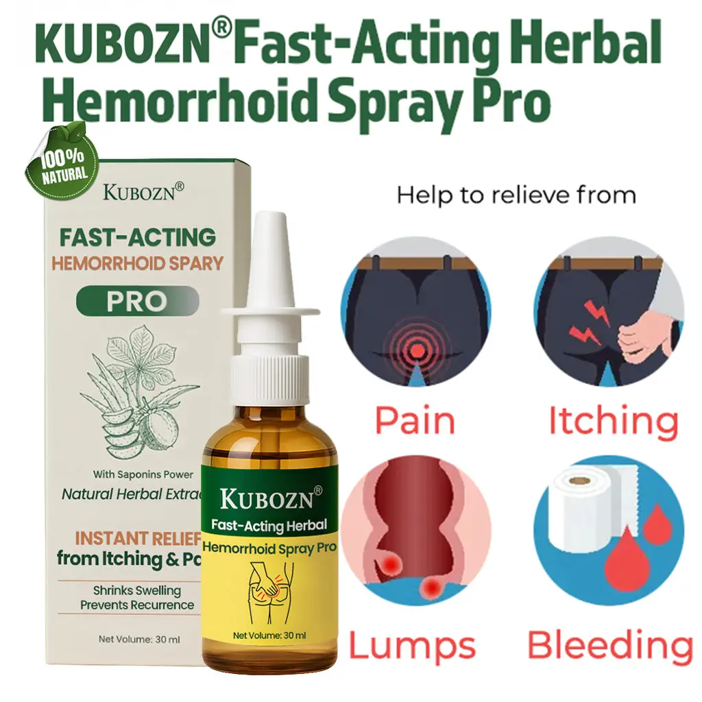 Fast-Acting Herbal Hemorrhoid Spray Pro Stops Bleeding Instantly Targets Internal/External Piles - Image 5