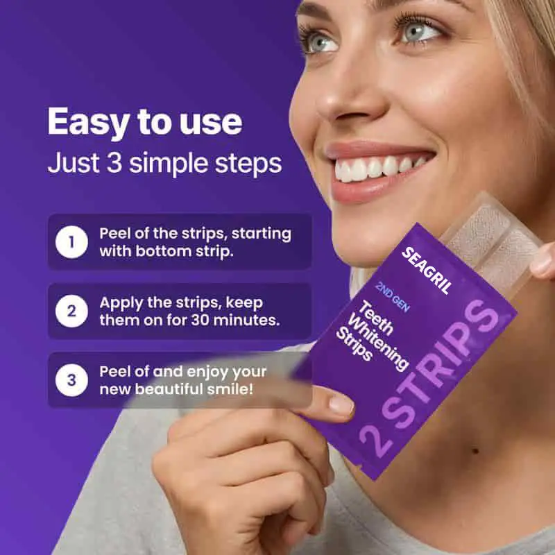 Novora Purple Teeth Whitening Strips - Image 5