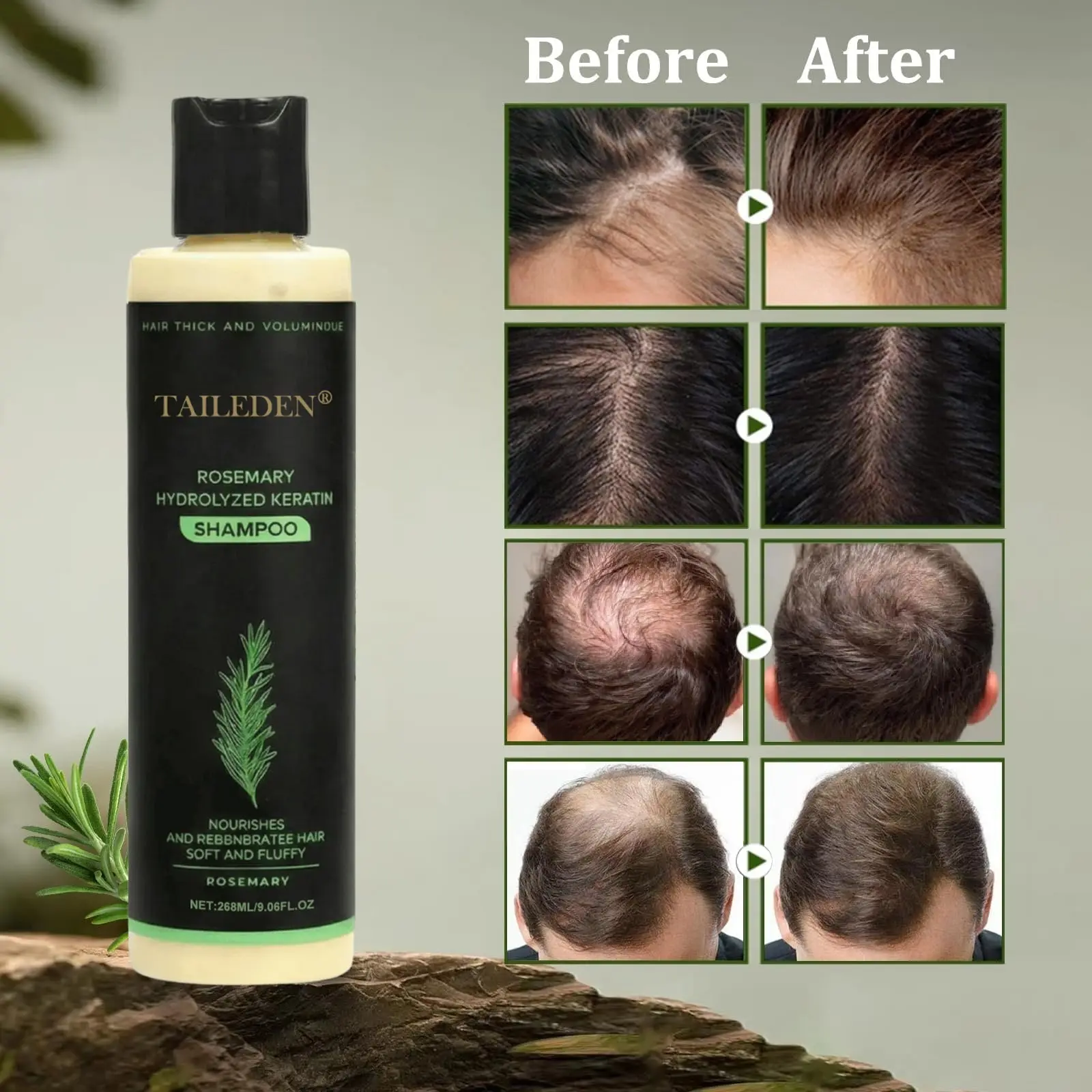 Rosemary Hydrolyzed Keratin Shampoo - Image 5