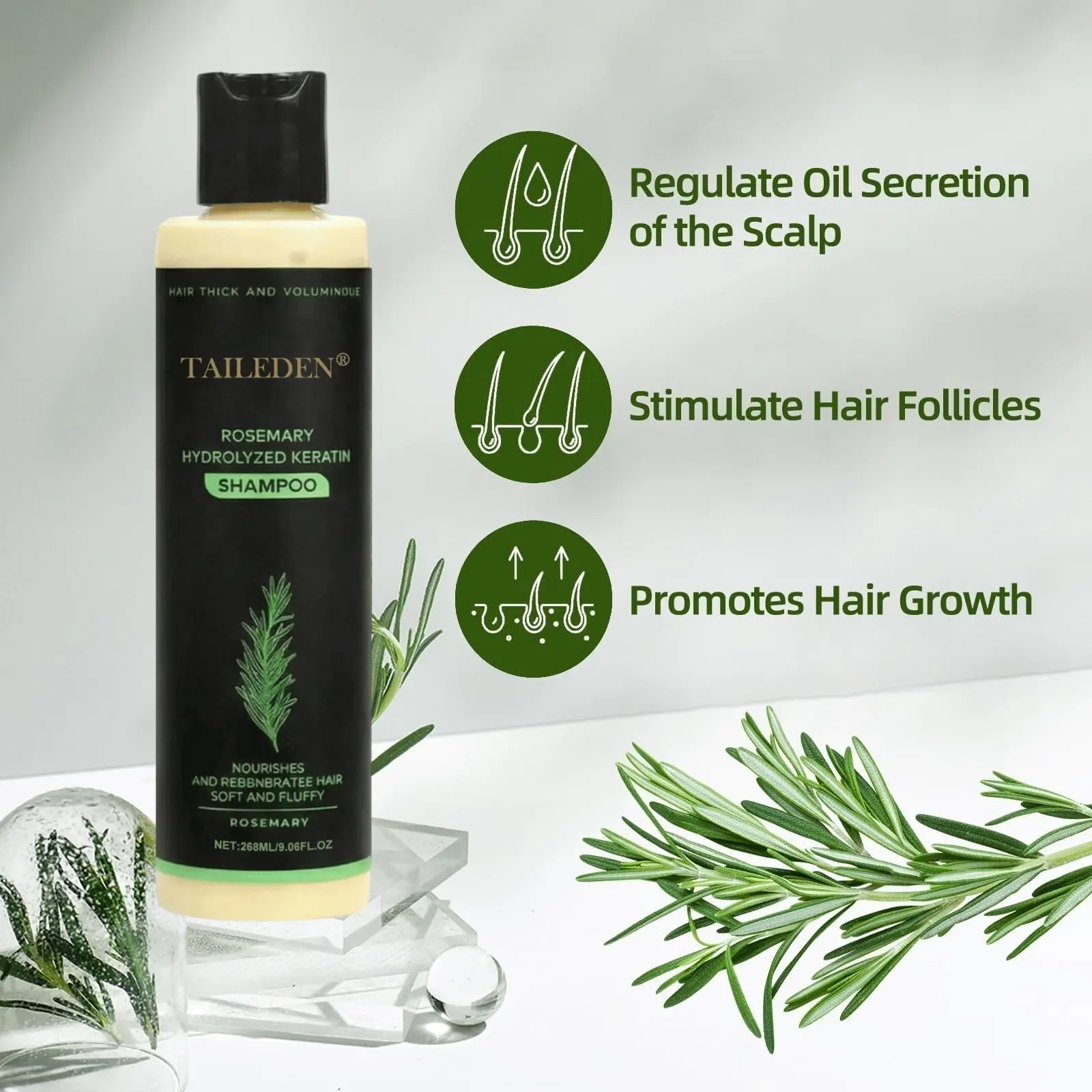 Rosemary Hydrolyzed Keratin Shampoo - Image 6