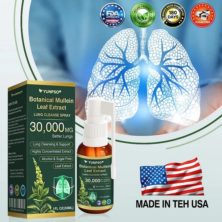 Botanical Mullein Leaf Extract Lung Cleanse Spray
