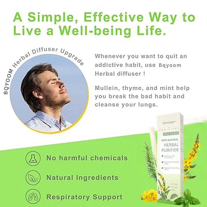 Mullein Relaxation Stick Soothes Lungs, Detoxifies, Freshens Breath - Image 3