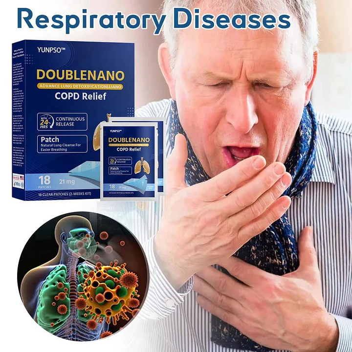 DoubleNano COPD Relief Patch ( Cough, wheezing, shortness of breath, sputum, stuffy nose, bronchitis, bronchitis, allergy symptoms, lung discomfort) - Image 2